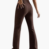 Wide High Waist Knit Pants for Women – Comfortable Lounge Fit