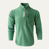 The Redwood Men’s Half Zip Cashmere Sweater with Chest Pocket
