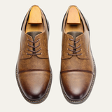 The Monferrato Men’s Retro Lace Up Leather Oxford Shoes