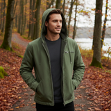 The Briarbrook Men’s Warm Fleece Lined Retro Hooded Jacket