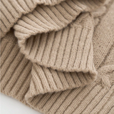 The Silverlark Men's Warm Chunky Knit Cable Knit Half Zip Sweater