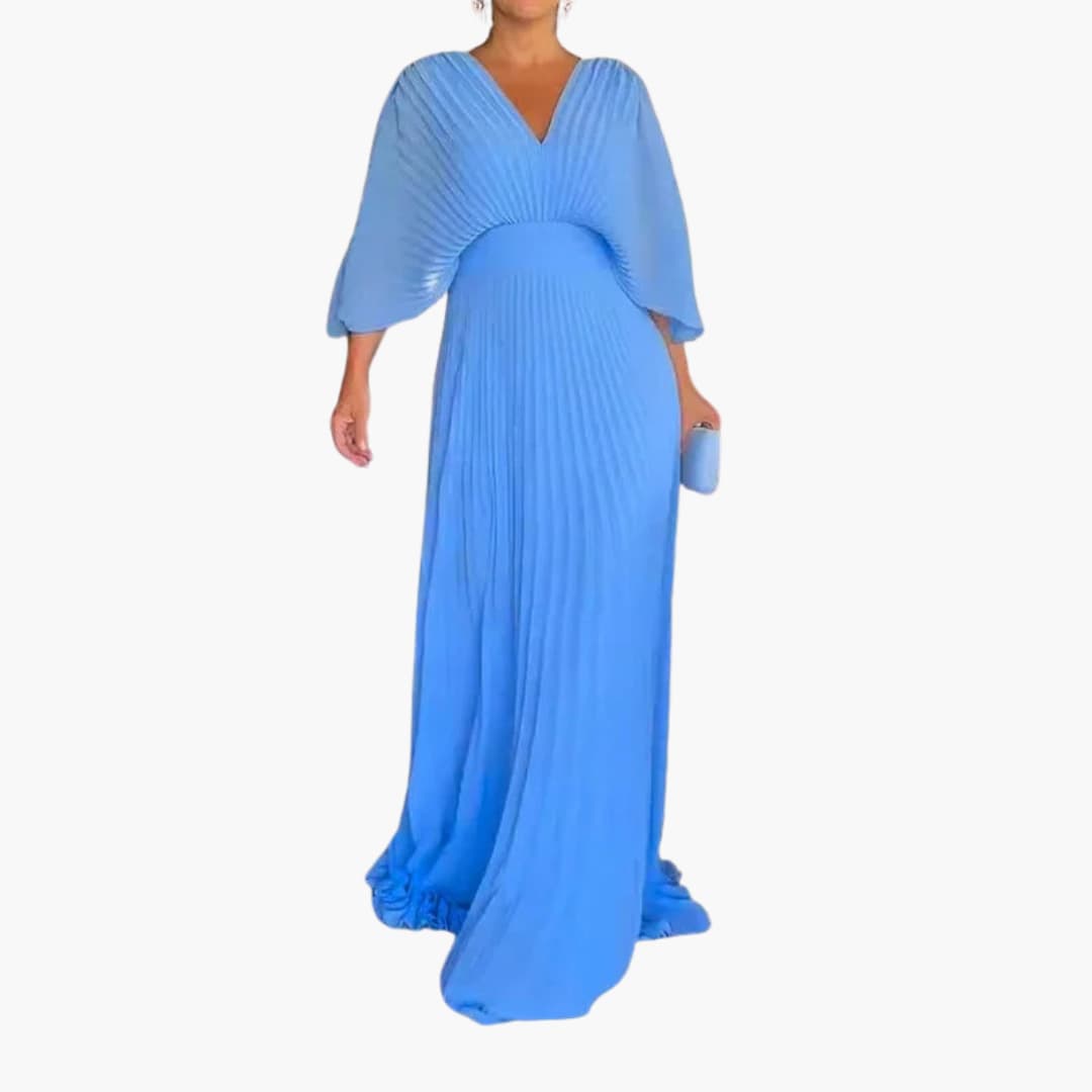Elegant Dress – Women's Maxi Length Wedding Guest Dress