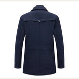 The Kensington Men’s Double Collar Business  Wool Trench Coat
