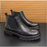 The Sarzana Men’s Vintage Anti Slip Sole Leather Chelsea Boots