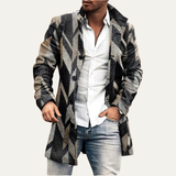 The Briarcliff Men's Long Plaid Check Winter Jacket