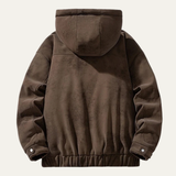 The Lisbon Men's Retro Fleece Lined Hooded Jacket