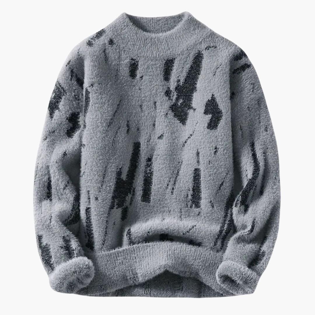 Cozy Men's Sweater with Print – warm & stylish