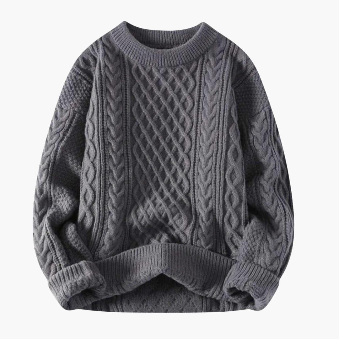Casual Men's Knit Sweater – Warm & Stylish in Winter