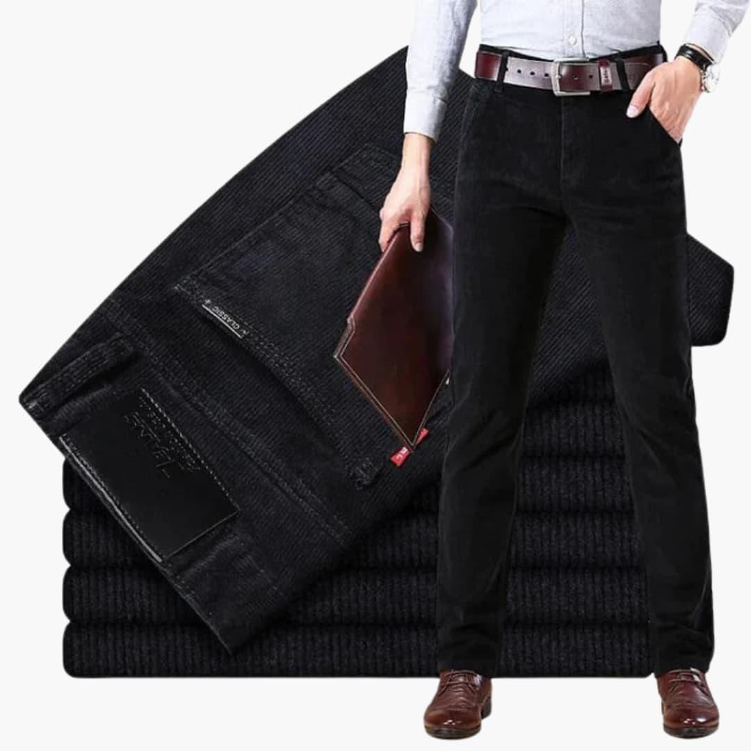 Men's Corduroy Winter Trousers with Classic Fit