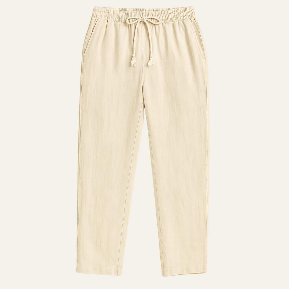 The Colchester Men's Old Money Beige Linen Pants