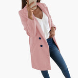 Button Closure Coat for Women