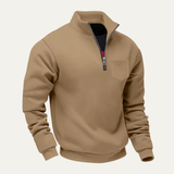 The Pompeii Men’s Casual Half Zip Neck Sweater with Pocket