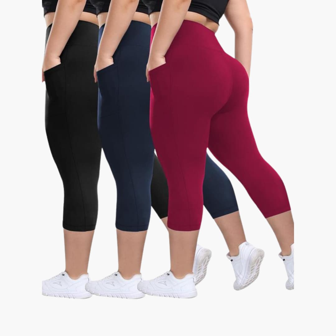 Capri Leggings Set - For Women with High Waist Sport