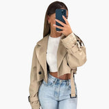 Belt Loop Trench Coat for Women