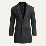 The Orkney Men's Smart Casual Winter Wool Blend Overcoat