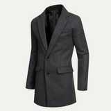 The Orkney Men's Smart Casual Winter Wool Blend Overcoat