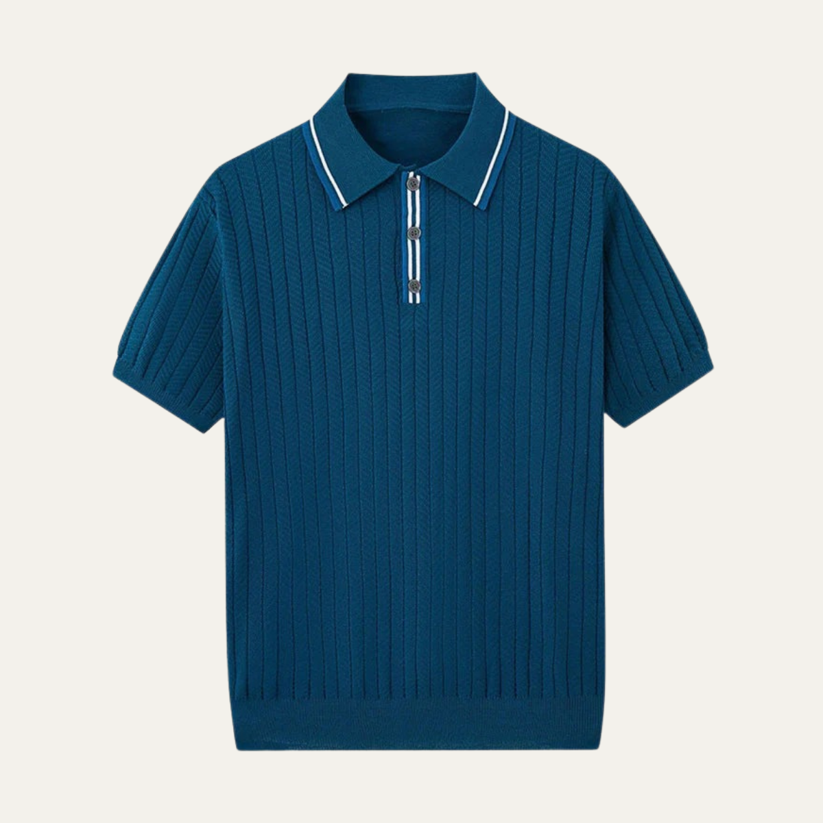 The Capri Luxury Cotton Silk Knit Polo Shirt for Men