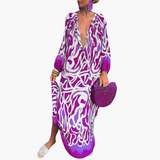 Boho Maxi Dress for Women – Green Floral Summer Dress
