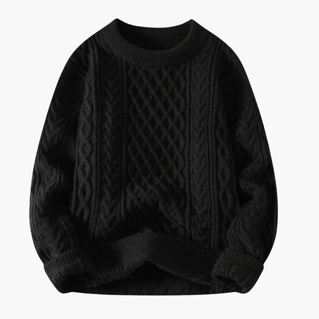 Casual Men's Knit Sweater – Warm & Stylish in Winter