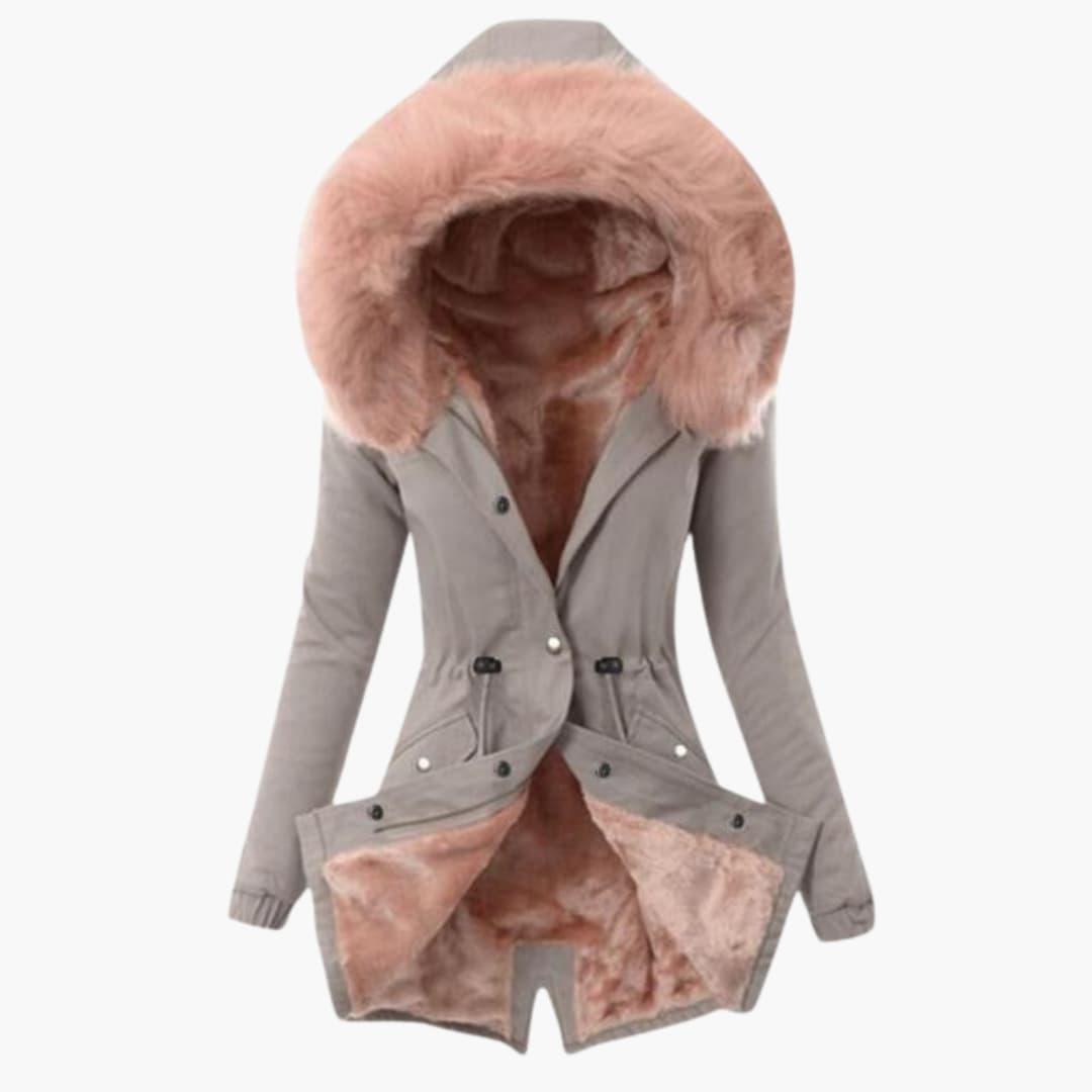 Cozy Women's Winter Coat with Hood – Insulated & Warm