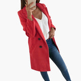 Button Closure Coat for Women