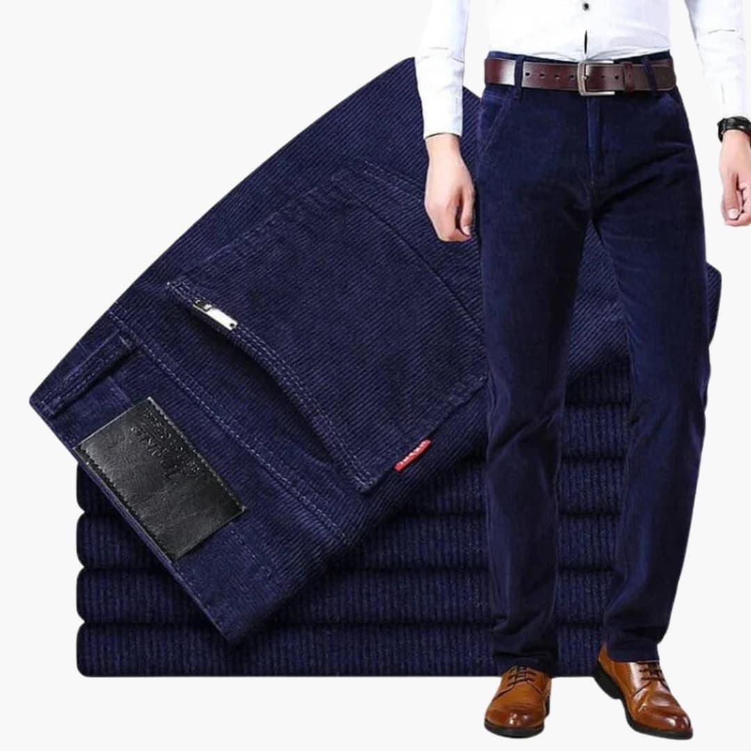 Men's Corduroy Winter Trousers with Classic Fit