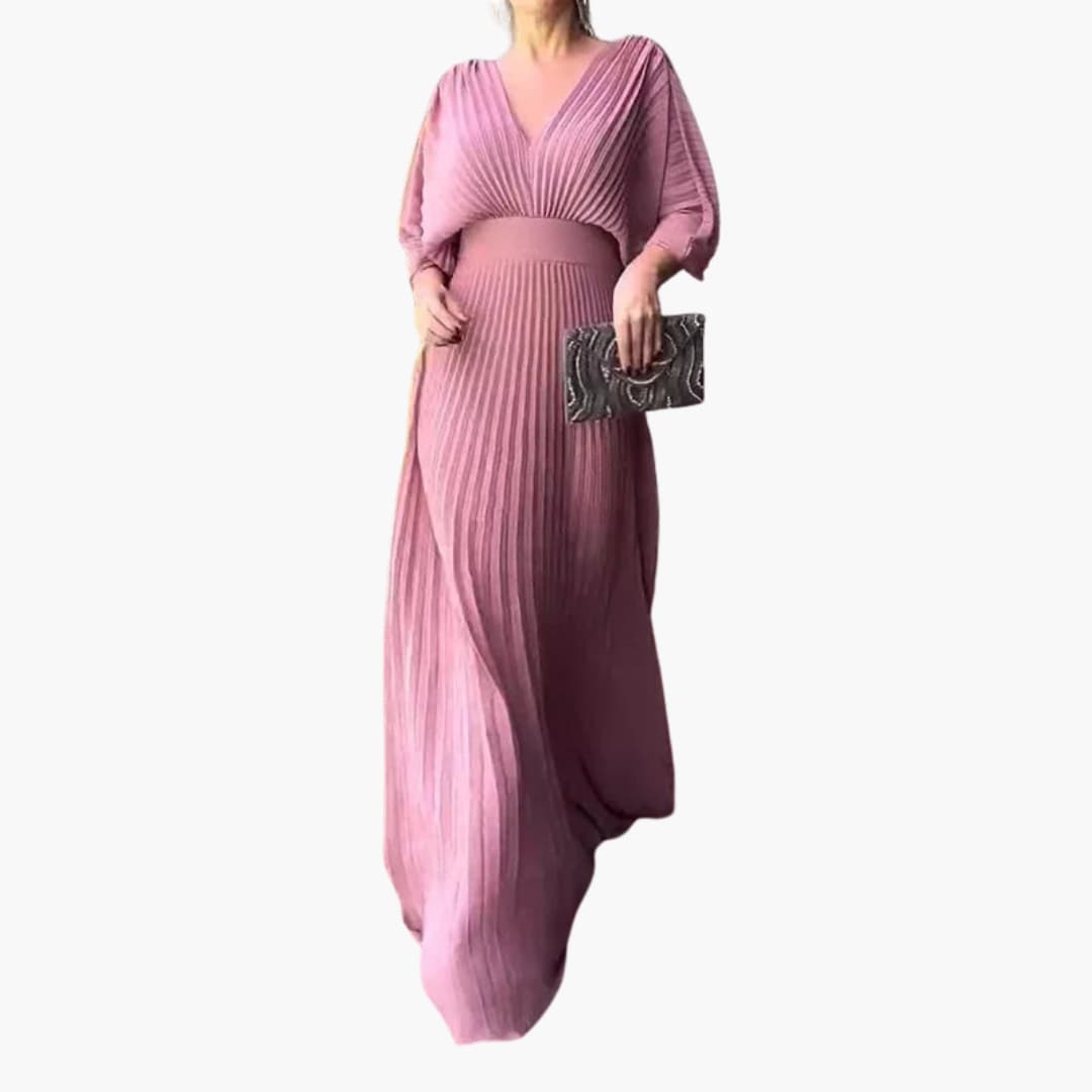 Elegant Dress – Women's Maxi Length Wedding Guest Dress