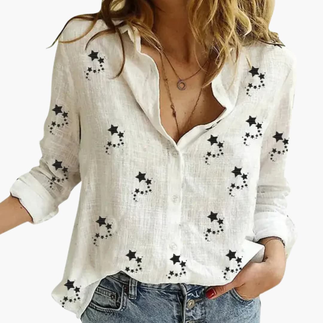 Elegant Floral Pattern Blouse for Women - Stylish & Versatile