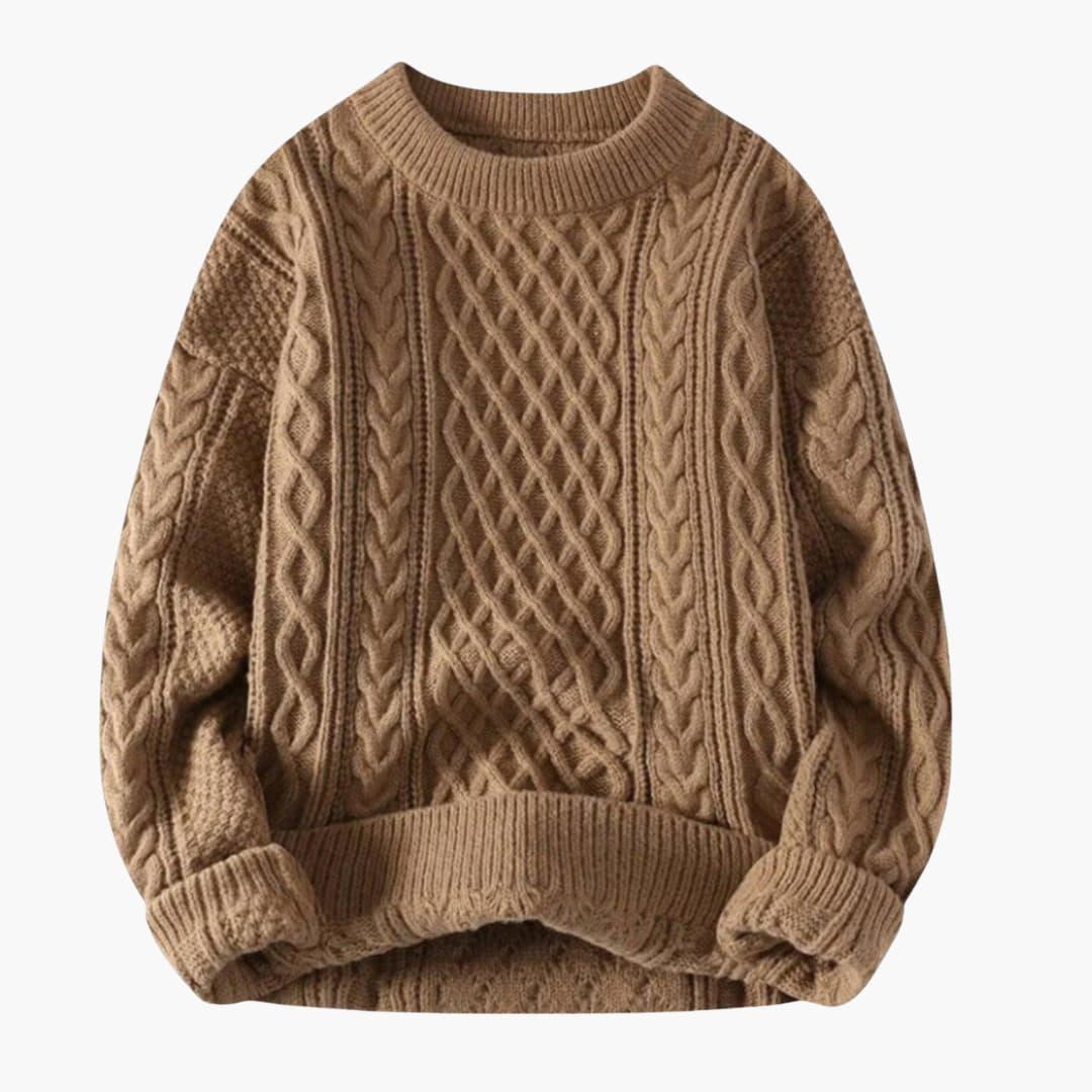 Casual Men's Knit Sweater – Warm & Stylish in Winter
