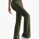Wide High Waist Knit Pants for Women – Comfortable Lounge Fit