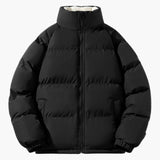 Warm Women's Puffer Jacket with Fleece Lining and Hood