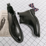 The Etna Rosso Men’s Classic Genuine Leather Ankle Shoes