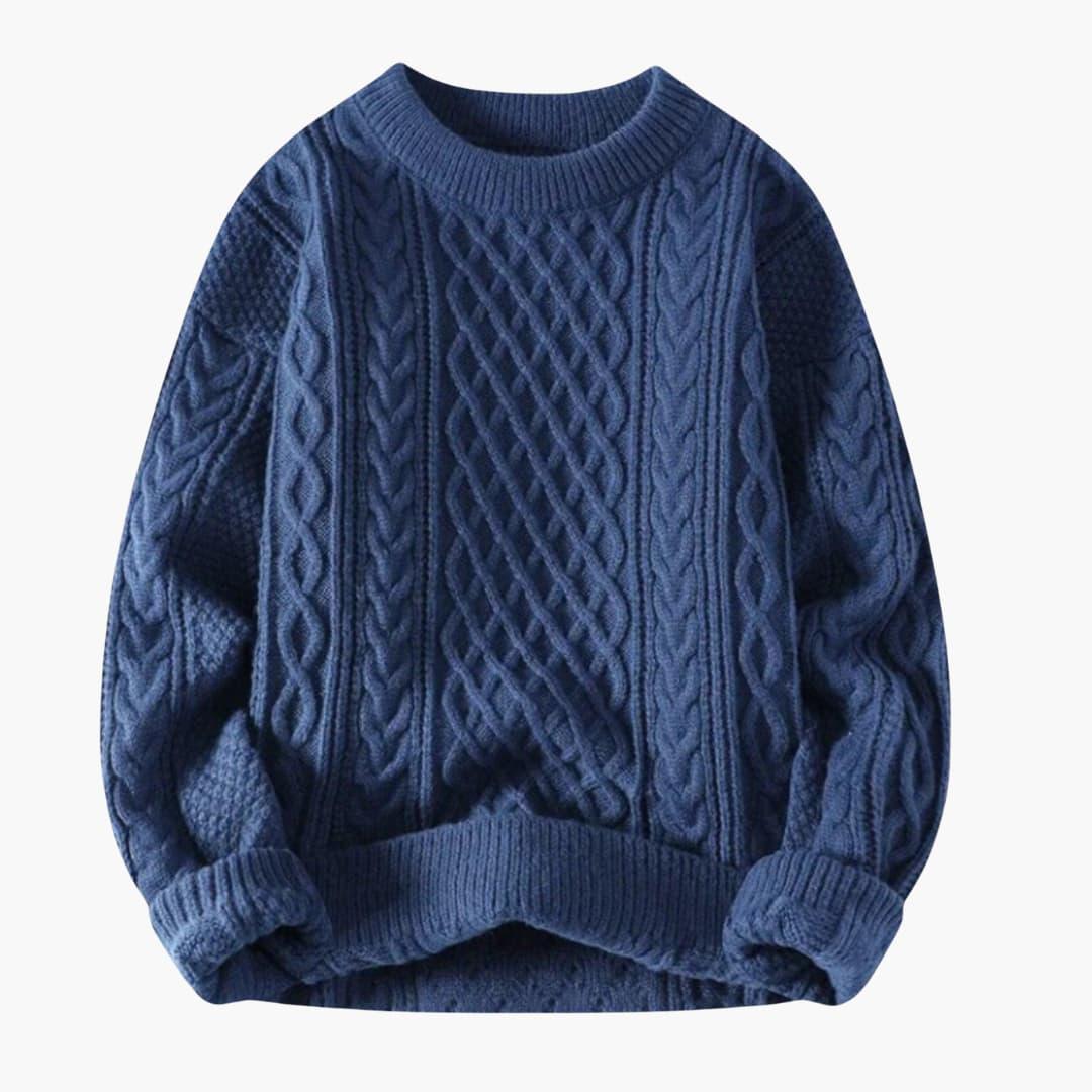 Casual Men's Knit Sweater – Warm & Stylish in Winter