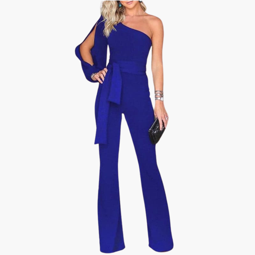 Elegant Jumpsuit for Women – One-Shoulder & Tailored