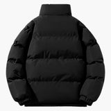 Warm Women's Puffer Jacket with Fleece Lining and Hood