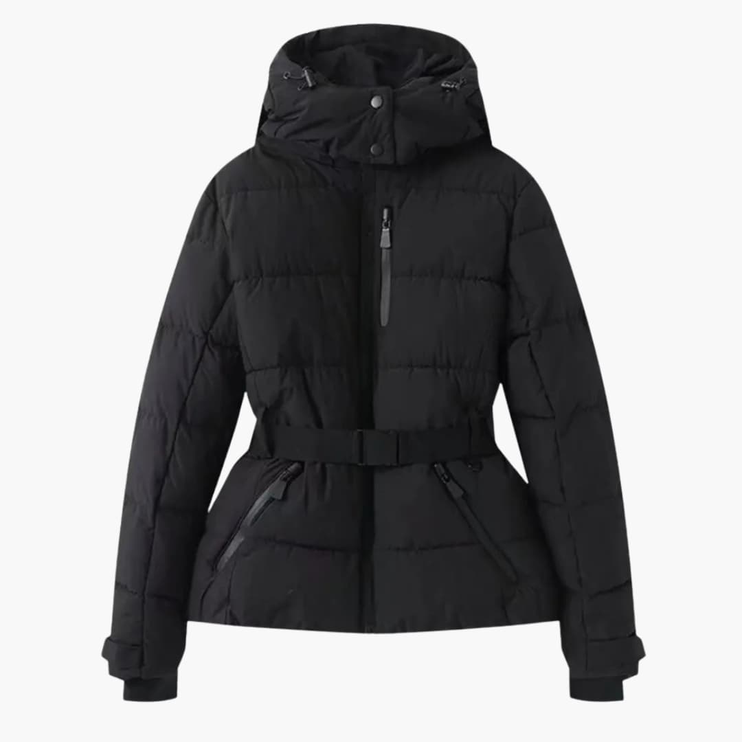 Women's Jacket with Hood and Zipper Pockets