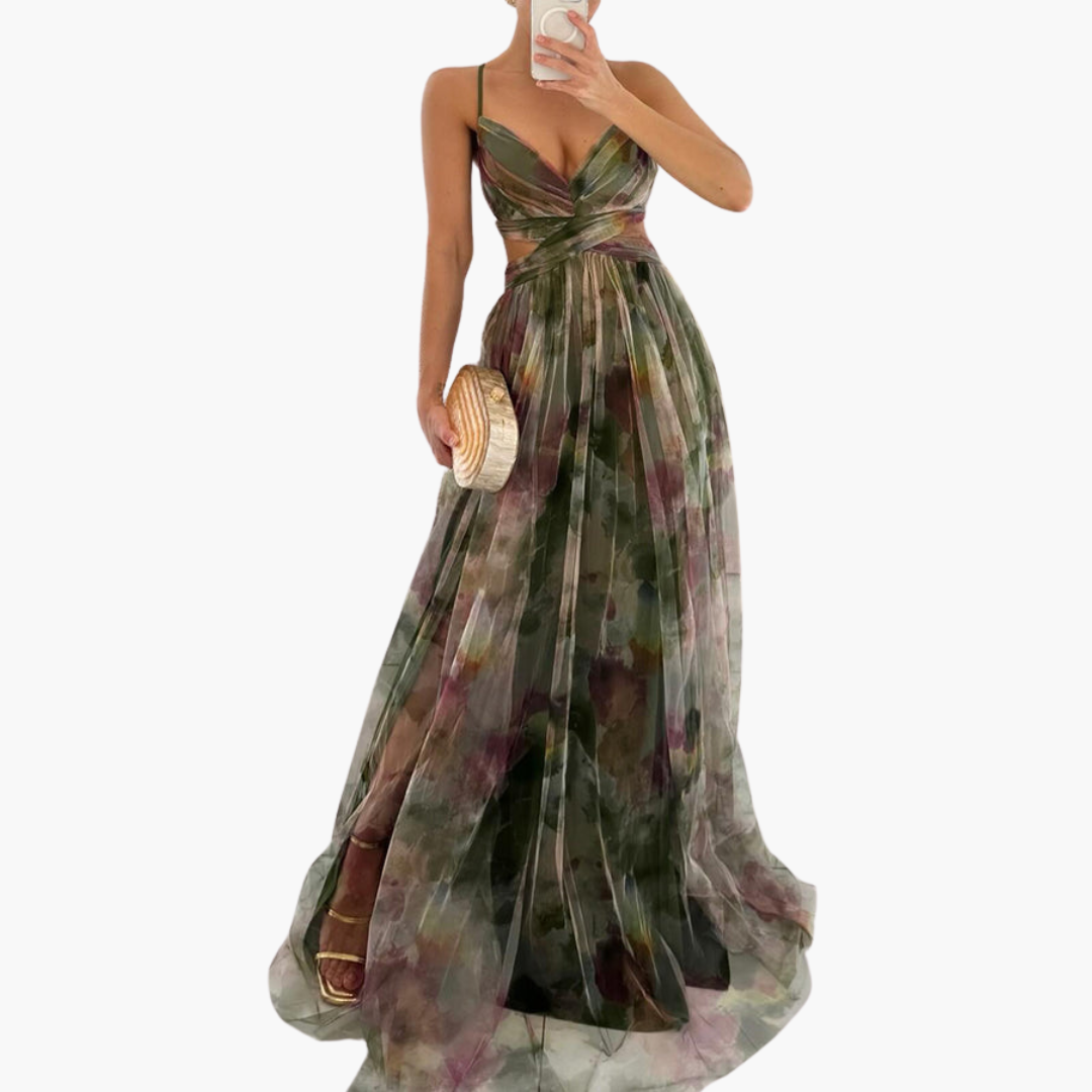 Elegant Maxi Dress for Women with Floral Pattern Glamorous