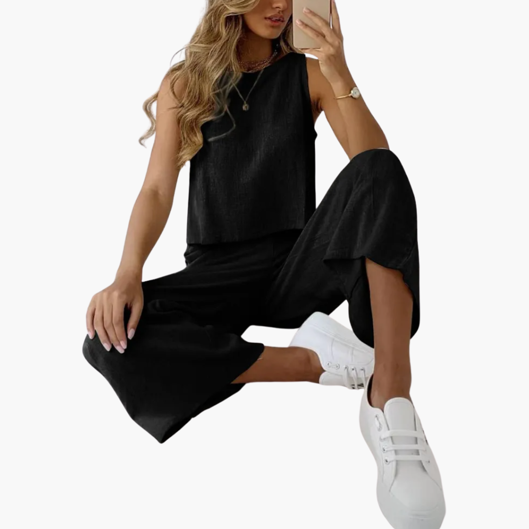 Comfortable Two-Piece Set for Women - Summer Casual Style