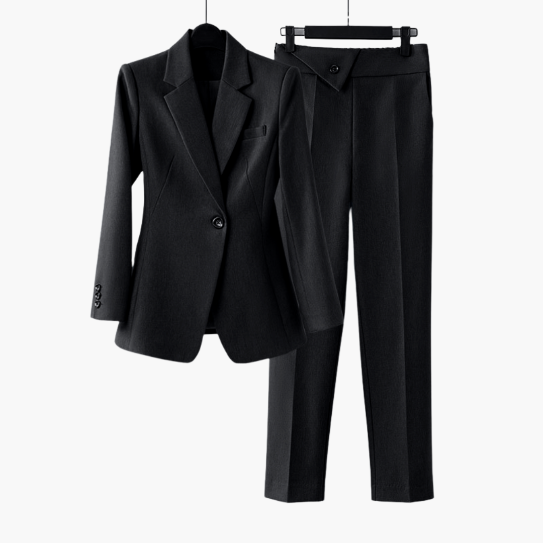 Elegant Blazer Suit for Women - with Tailored Pants