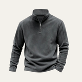 The Vesuvius Men’s Warm Quarter Zip Fleece Sweater