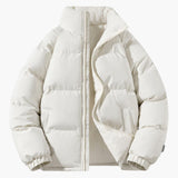 Warm Women's Puffer Jacket with Fleece Lining and Hood