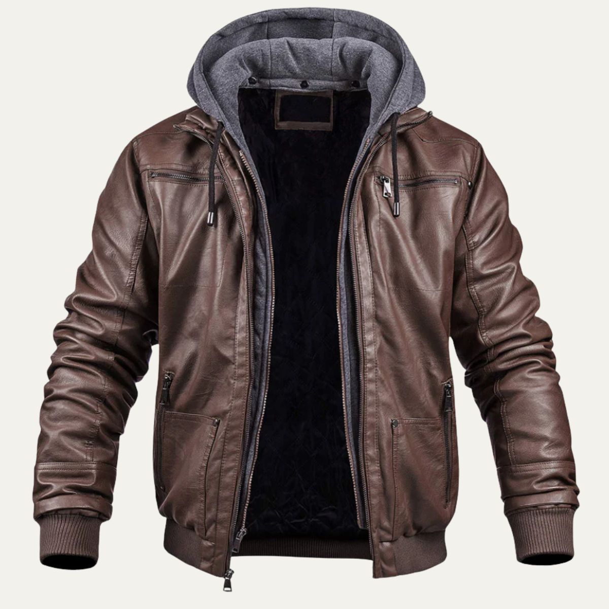 The Eversley Modern and Warm Leather Jacket for Men