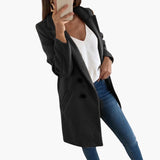 Button Closure Coat for Women