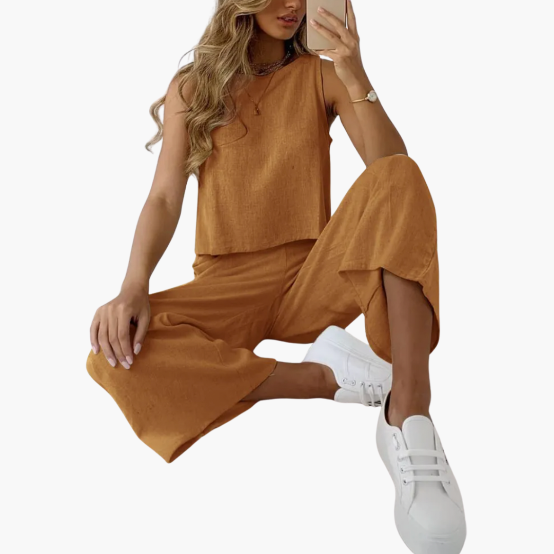 Comfortable Two-Piece Set for Women - Summer Casual Style