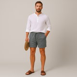 Men's Lightweight Relaxed Fit Linen Summer Shorts