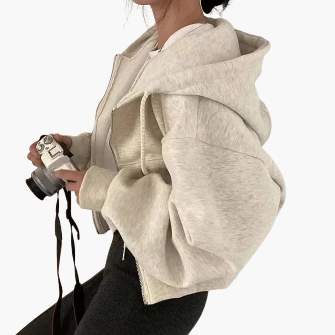 Women's Hoodie Sweatshirt with Zipper