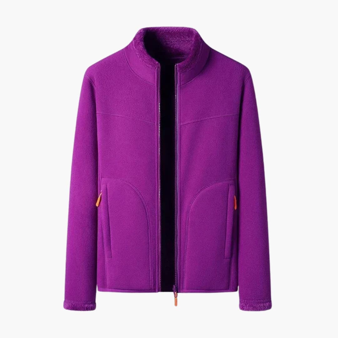 Women's Jacket with Zipper and Pockets