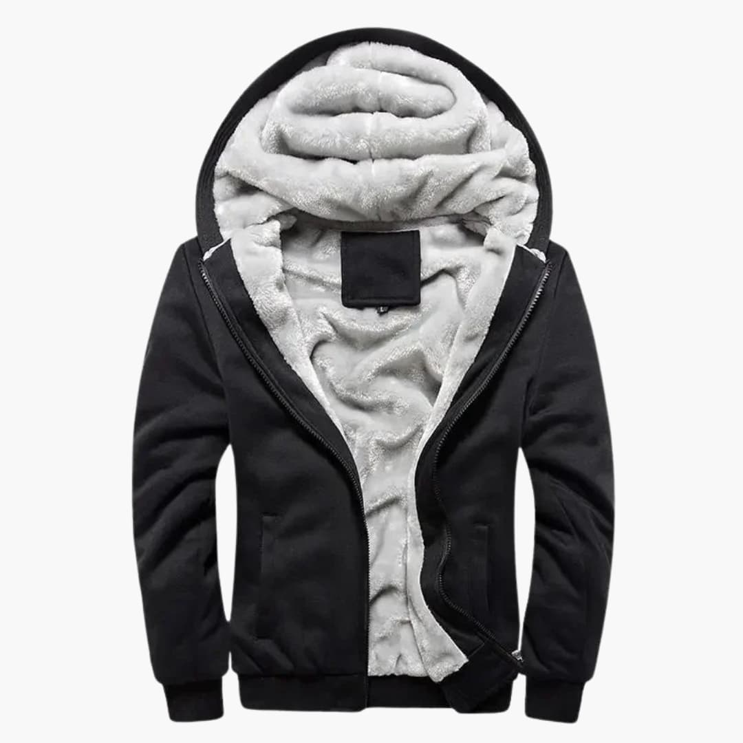 Men's Jacket with Hood and Zipper
