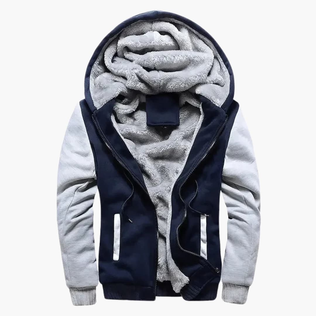 Men's Jacket with Hood and Zipper