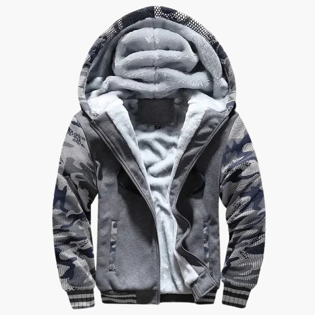 Men's Jacket with Hood and Zipper